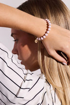 Alex and Ani Baseball Beaded Bangle, Brass Shiny Gold