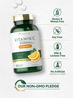 Carlyle Vitamin C Chewables | 1000mg | 180 Tablets | Vegetarian, Non-GMO, Gluten Free Supplement