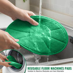 4-Pack 12" Microfiber Carpet Bonnet Pads for Oreck Orbiter ORB550MC