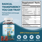 Akros Growth Gummies for Kids & Teens | Sugar-Free Calcium + Vitamin D3 & K2 Gummies - Height & Bone Support | Ashwagandha, Spirulina, L-Arginine | Non-GMO, Gluten-Free, 60 Raspberry-Watermelon Bears