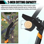 Aussio (2-Pack) Alloy Steel Lopper Replacement Blades with Screws