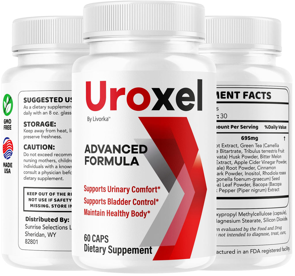 (2 Pack) Uroxel Capsules - Official Uroxel Support Premium Daily Advanced Formula Capsulas- Maximum Strength, All Natural Vitamins for Overall Health & Wellness Pastillas, 120 Capsules for 2 Months