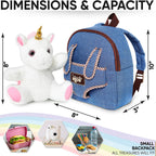 Naturally KIDS Unicorn Backpack, Toys 2 Year Old Girl Birthday Gift 3 4 5 6