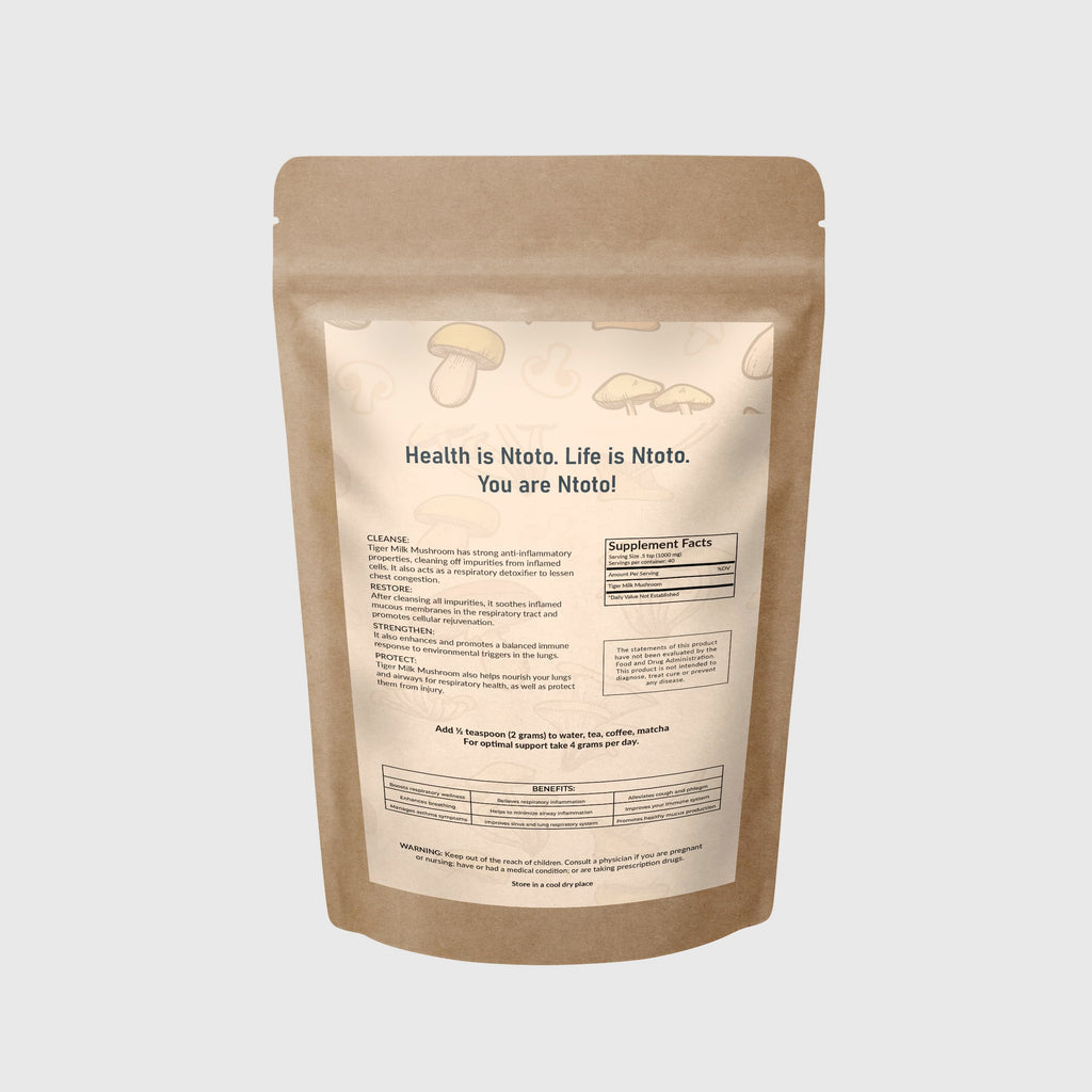 Tiger Milk Mushroom Supplement (Lignosus Rhinocerus) 3oz (85g) | Supports Lungs & Respiratory Health - Herbal Extract - Non-GMO, Vegan, Organic | 40 Servings
