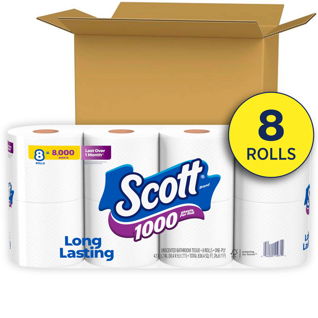 Scott, Scott Bath Tissue 8 Roll, 8 Count