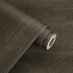 WESTICK Brown Wood Contact Paper for Countertops Waterproof Vinyl Wood Grain Wallpaper Peel and Stick Countertop Oil-Proof Wooden Contact Paper for Dining Tables Kitchen Cabinets Desk 15.8"x196"