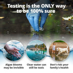 5Strands Blue Green Algae Test Kit (2 Pack), On Site Lake & Pond Water Testing, Water Safety Test, Algae Detection, Fast 15 Minute Results