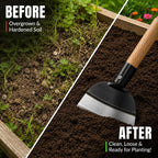 VANZACK 9.25in Heavy Duty Steel Garden Hoe Head, Hoe Garden Tool for Garden