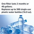 Amazon Basics Enhanced Replacement Water Filters for Water Pitchers, BPA-Free, WQA & NSF Certified, Compatible with Brita Water Pitchers & Drinking Water Filter Systems, 1 Year Filter Supply, 6-Pack