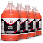 Southeast Softwash Wood Wizard | Heavy Duty Wood Floor Cleaner & Stain Remover | No-Bleach Wooden Floor Cleaner for Decks, Fences, & Docks | Odorless Concentrated Solution (1 Gallon Jug, 4 Pack)