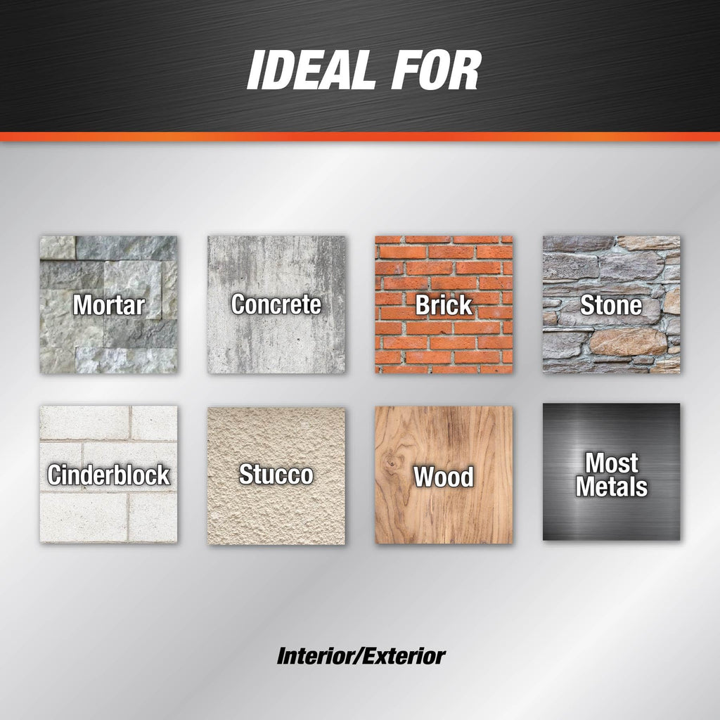 DAP Textured Mortar Premium Elastomeric Latex Filler & Sealant, Gray, 10.1 Oz (7079810082)