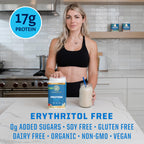 Organic Plant Based Protein Powder | Vegan Organic Protein Powder Vanilla Flavored with BCAA Amino Acids & Hemp Seed Pea Blend | Non-GMO Soy Dairy Filler & Gluten Free (Vanilla, 32 Servings)