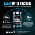 Nutrex Research Vitadapt Complete Sports Multivitamin for Men - 24 Vitamins, KSM-66 Ashwagandha and Minerals for Athletes - Mens Multivitamin (90 Capsules)