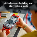 LEGO Speed Champions Audi S1 e-tron Quattro Race Car Toys - Building Toys for Kids, Boys & Girls, Ages 9+ - Design Details & 1 Minifigure - Car Model Kit Birthday Gift - 76921