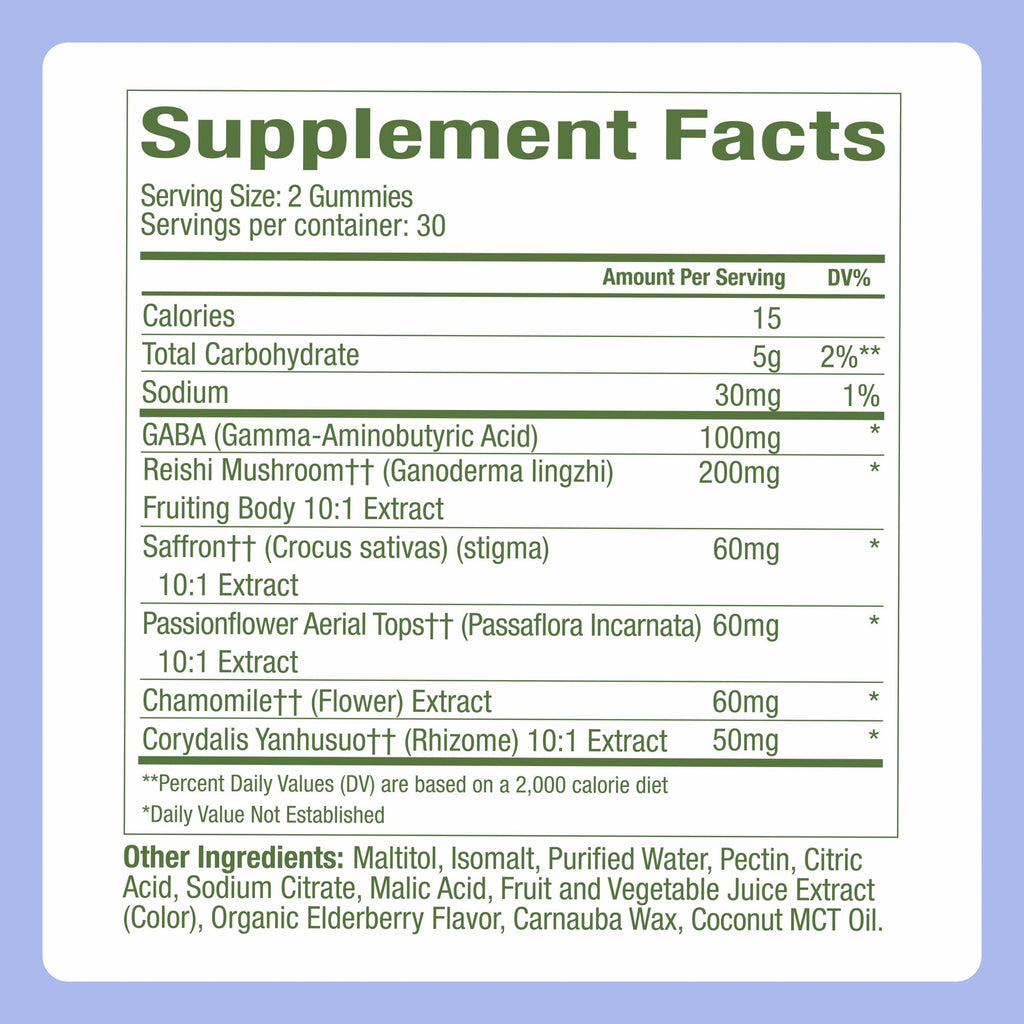 Plant People WonderSleep Mushroom Gummies Supplement for Sleep, No Melatonin with Reishi Super Mushrooms, Wild Elderberry Flavor, No Sugar (60 Count)