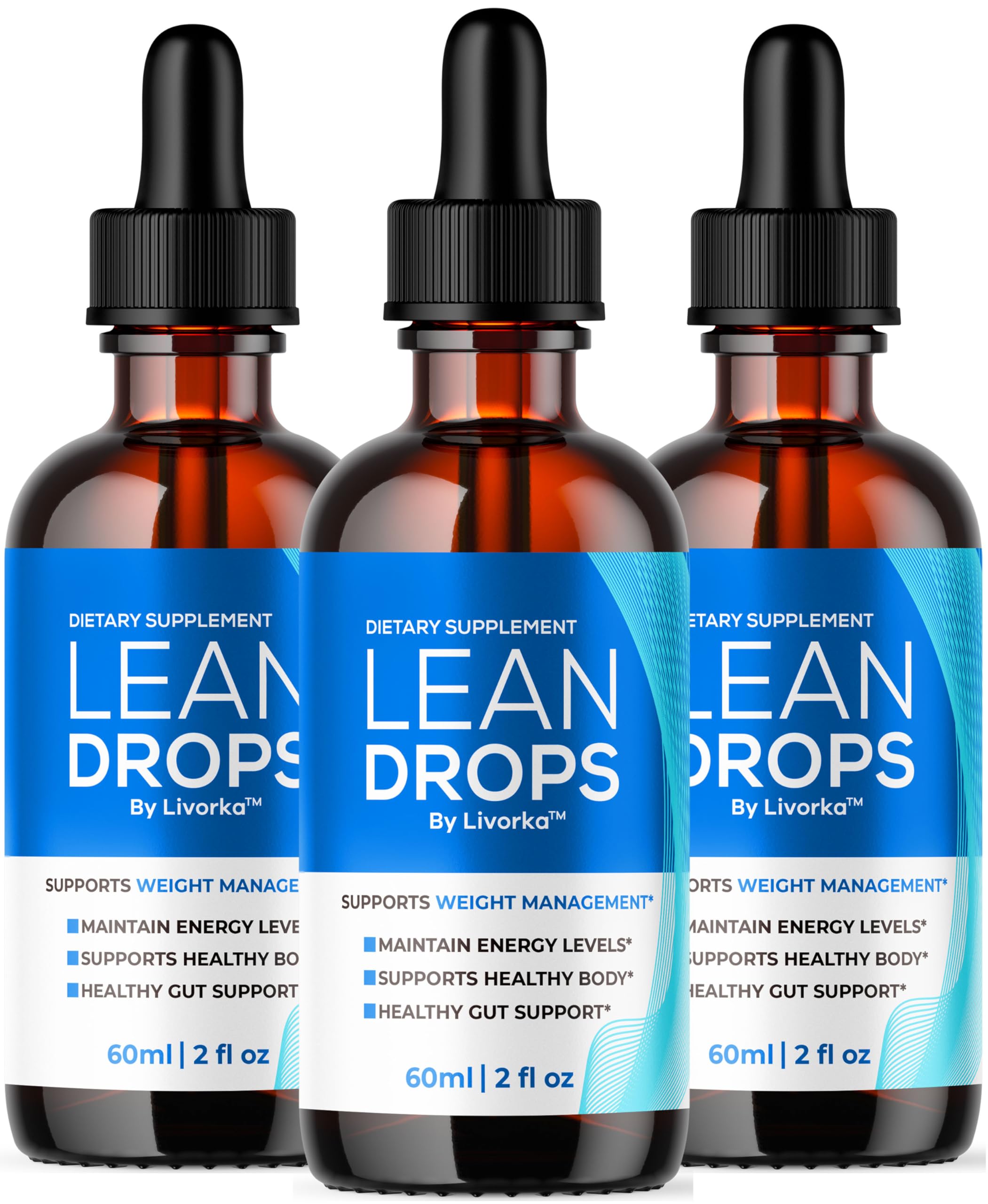 (3 Pack) Lean Drops – LeanDrops Liquid Formula, Original Lean Drops Supplement All Natural Premium Advanced Formula, Leandrops Support for Overall Wellness and Support Health, 3 Bottles for 3 Months