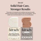 Kitsch Rice Water Solid Shampoo and Conditioner Set for Hair Growth – 2 pcs