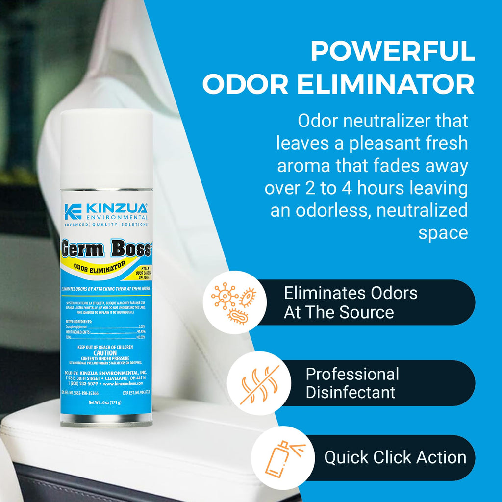 Germ Boss Odor Eliminator Fogger, Fresh, 6 oz, Covers 1,000 cu ft