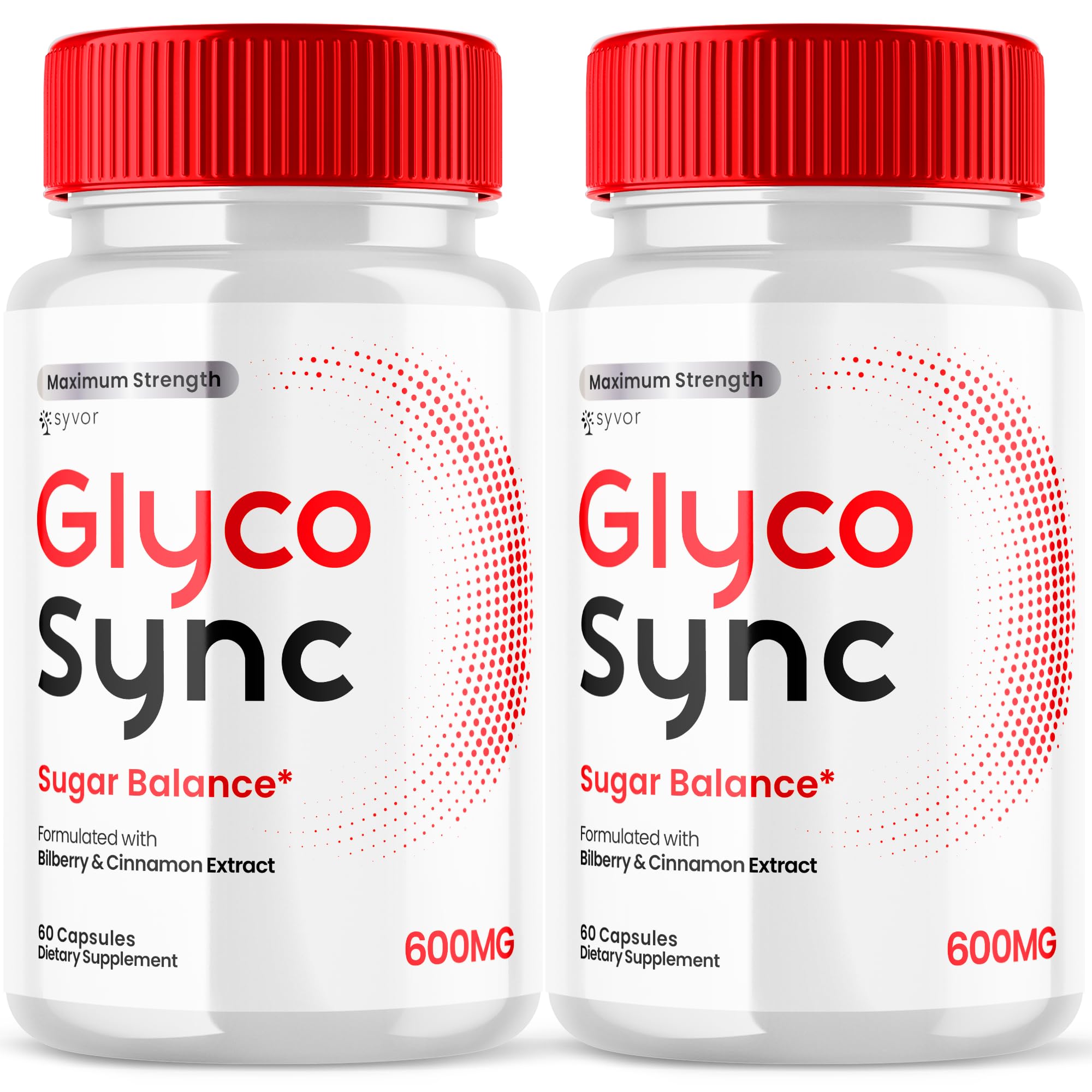 (2 Pack) Glyco Sync Capsules, Official Glyco Sync Balance Pills with All Natural Ingredients, Advanced Formula GlycoSync Joint Health and Wellness Support Max Strength for Men & Women (120 Capsules)