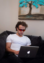 Blue Light Blocking Amber Glasses for Sleep 99.9 Percent Effective - Nighttime Eye Wear - Special Orange Tinted Glasses Help You Sleep and Relax Your Eyes