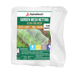 AlpineReach Garden Netting Ultra Fine Mesh 10 x 34 ft - Durable Protection Barrier Net Cover for Vegetable Plants Fruits Flowers Crops Greenhouse Row Cover Raised Bed