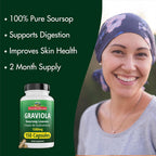 Peruvian Naturals Graviola Capsules, 1500 mg Soursop Leaf Extract from Hojas de Guanabana, Non-GMO, Vegan & Gluten-Free Herbal Supplement, 300 Count