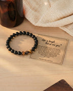 HGDEER Get Well Soon Gifts for Men, Inspirational Healing Crystal Bracelet