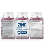 NEW AGE Zinc Gummies - 50mg Zinc Supplement, Immune Supplement, Antioxidant, Non-GMO (180 Count (Pack of 3))