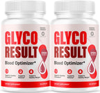 (2 Pack) Glyco Result Capsules - Official GlycoResult Pills Advanced Support for Maximum Strength, All Natural Ingredients Premium Vitamins for Overal Health & Wellness, 120 Capsules for 2 Months