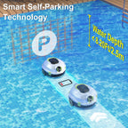 Y20 Robotic Pool Cleaner, Cordless Pool Vacuum for Above Ground & Inground Flat Pools with Dual Motors, 120 Min Runtime, Auto-Parking, Powerful Pool Vacuum Robot for Up to 1100 Sq.Ft