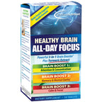 Applied Nutrition Healthy Brain All-Day Focus - 50 Tablets - Powerful 3-in-1 Brain Booster with Turmeric Extract - 25 Servings