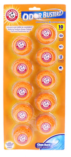 Arm & Hammer OdorBusterz® Odor Eliminator Balls, Clean Burst, 10 Count – Baking Soda Odor Control for Closets, Drawers, Hampers & Small Spaces