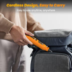 HARDELL Cordless Rotary Tool 3.7V with Universal Chuck, 5-Speed Mini Rotary Tool Kit with 71 Accessories, USB Charging, Multi-Purpose DIY Craft Tool for Sanding, Polishing, Drilling, Engraving(Orange)