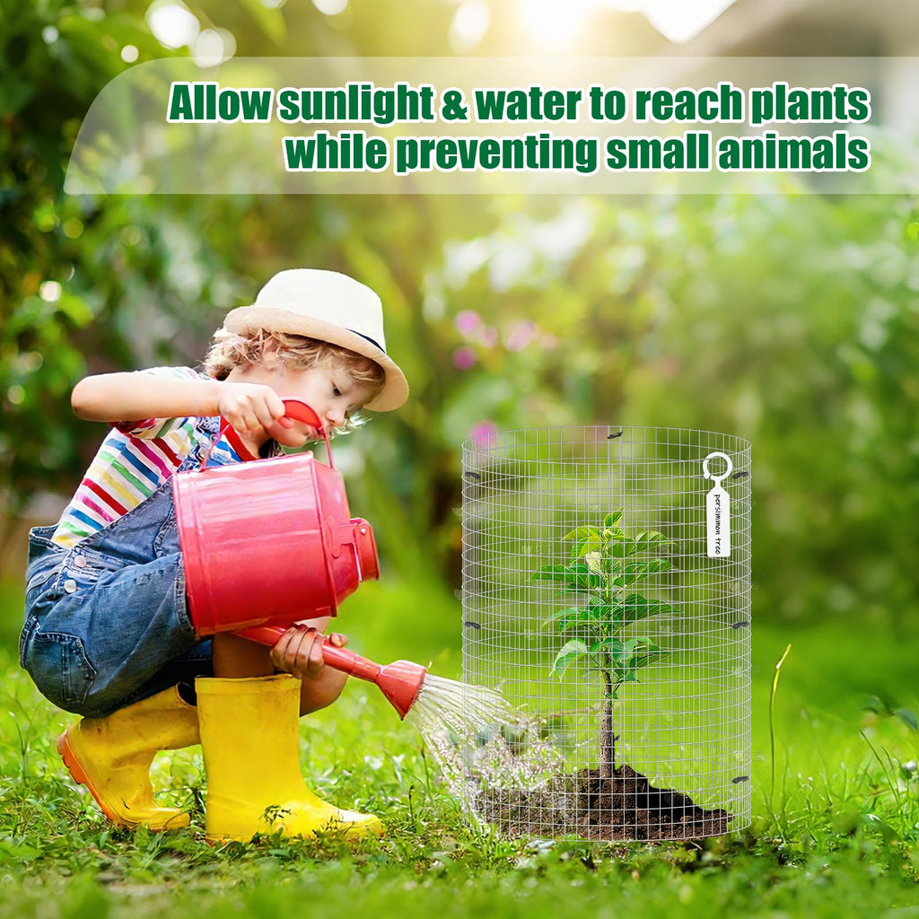 30Pcs Garden Plant Protector Cage 12''x12'', 10 Set Metal Wire Protectors