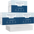 Dermacotton 100% Pure Cotton Face Towels – 240 Count Large Disposable Wash Cloths for Face Washing, Makeup Removal & Acne Care | Ultra Soft, Hypoallergenic & Fragrance-Free