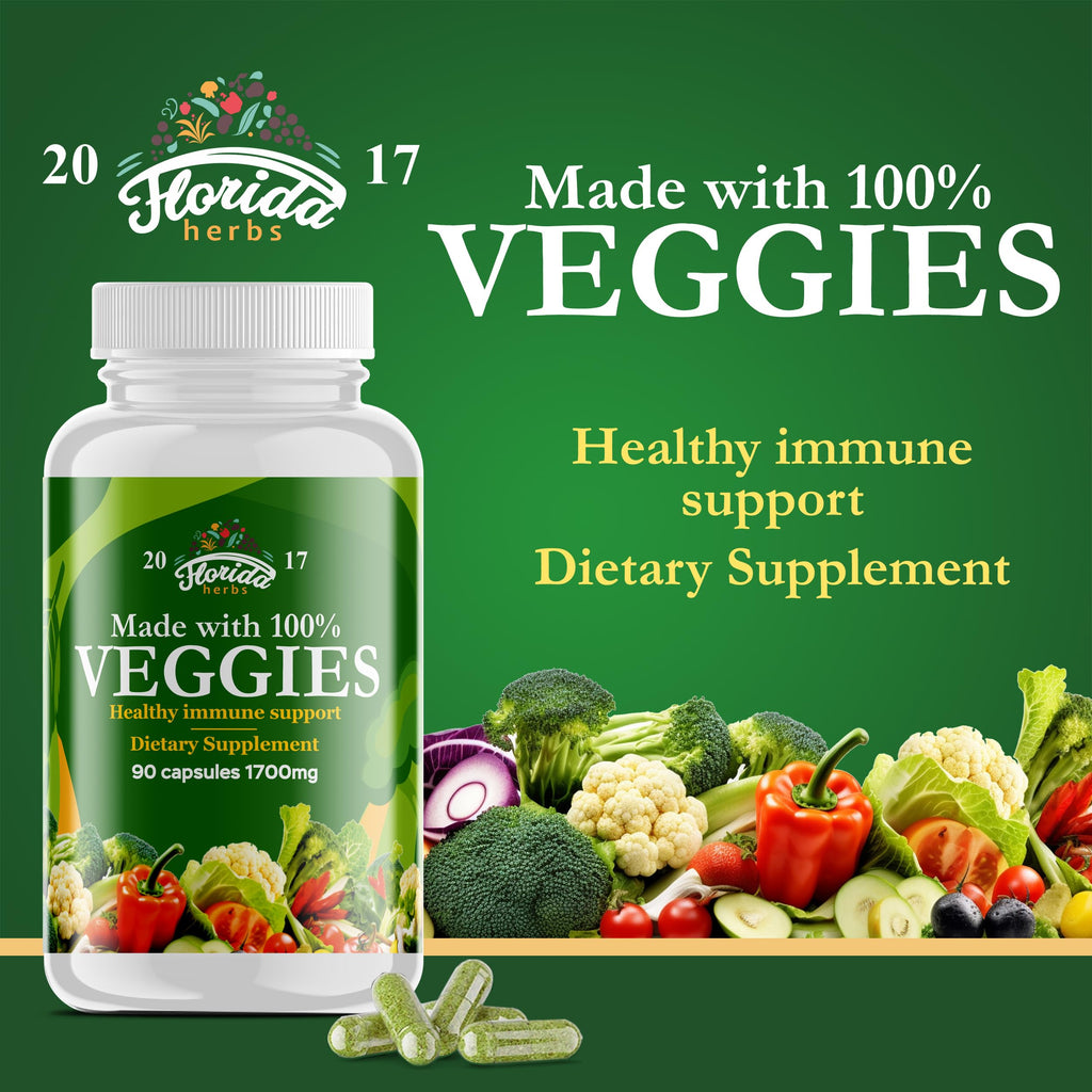 Fruits and Vegetables Supplement - 180 Fruit and 180 Veggie Capsules - Nature Vitamins, Balance of Fruits and Veggies Supports Energy Balance, Soy Free, Vegan Capsules - 360 Count (Pack of 4)