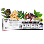 Kroeger Herb Products, Wormwood Herb Supplement Kit, Black Walnut, Clove, Quassia, Worm Wood Detox Cleanse - Capsules, Non-GMO, Gluten Free, No Preservatives or Fillers, Made in USA