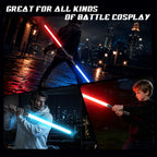 Lightsaber, Rechargeable Sword Toy for Kids, Halloween Xmas Gift, Cosplay