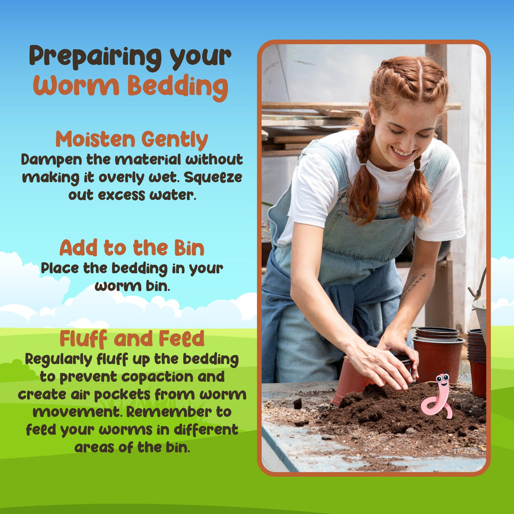 Red Wigglers Composting Worms, 1/8lb Red Worms for Composting for Gardens