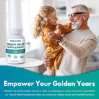 ZERBI Essential Tremor Relief Herbal Supplement – for Hand, Arm, Head, Leg & Voice Tremors – with Skullcap, Passionflower & Valerian – 90 Capsules