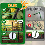 WAENLIR 50x17inch Cucumber Trellis Tomato cage with Dense Steel Grid–A-Frame Heavy Duty Metal Trellis for Raised Beds, Cattle Panels for Garden Trellis for Climbing Plants Outdoor (Black, 50x17inch)