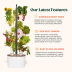 Gardyn Studio 2 Hydroponics Growing System - 16 Plants, Smart Tower