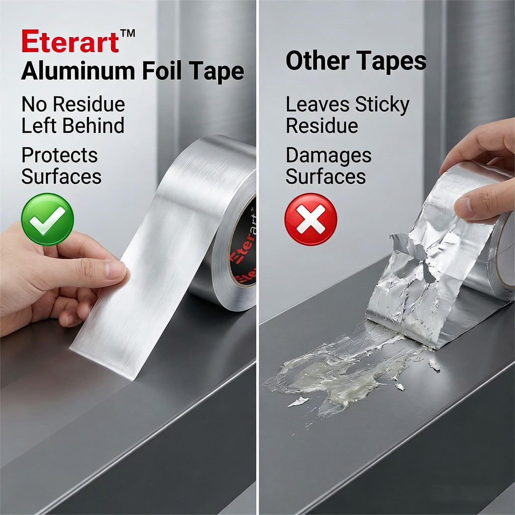 ETERART Aluminum Foil Duct Tape, High-Temp Seal for HVAC,2" x 20Yds