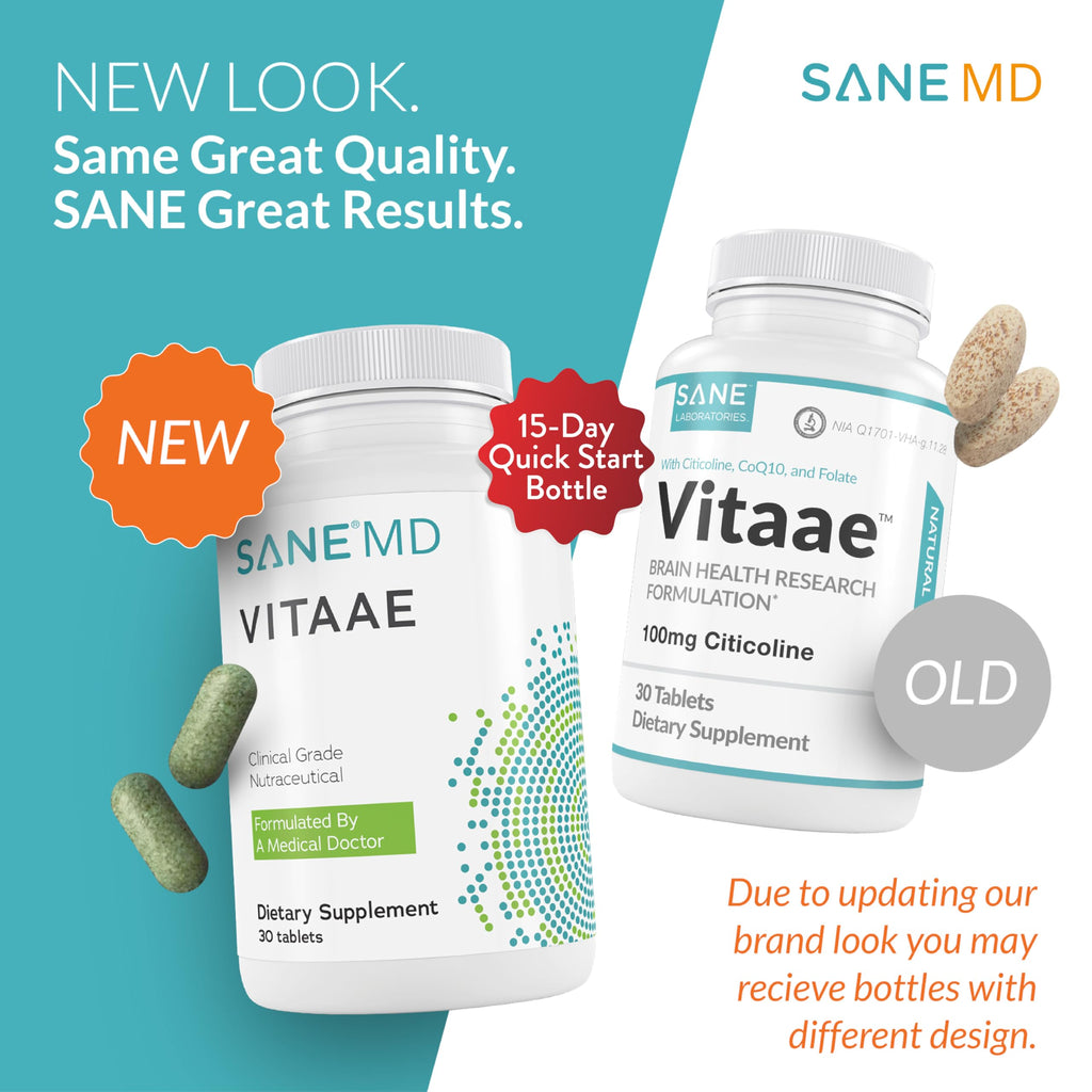 SANE MD Vitaae - Throat Phlegm, Coughing, and Brain Support - Citicoline Supplements for Respiratory, Throat, and Brain Health