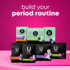U by Kotex Ultra Thin Pads, Clean & Secure, Heavy Absorbency, 56 Count (Packaging May Vary) (Pack of 2)