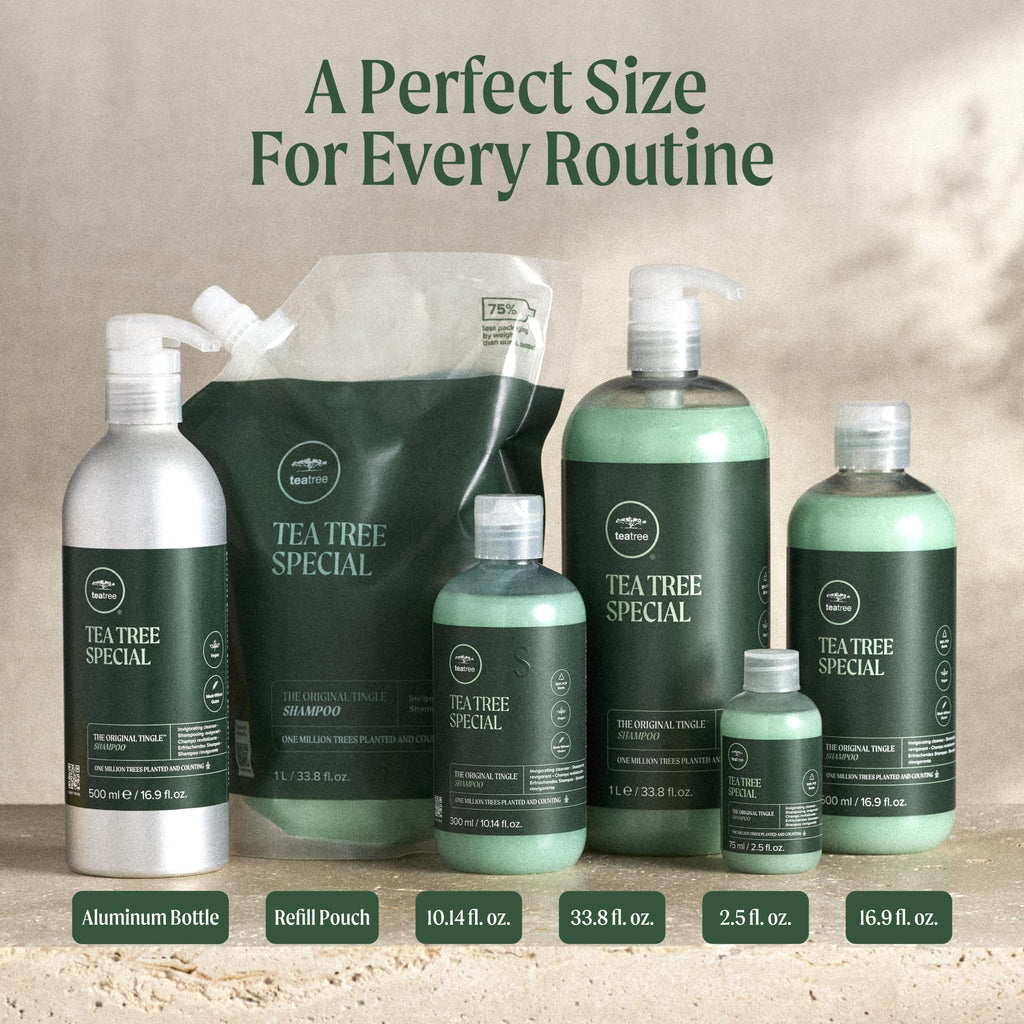 Tea Tree Special Shampoo, Deep Cleans, Refreshes Scalp, For All Hair Types, Especially Oily Hair, 10.14 fl. oz.