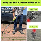 KLDOLLAR Crack Weeder, 48" Long Handle Crevice Weeding Tool with Soft Grip