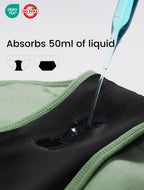TIICHOO Period Underwear Heavy Flow Incontinence Underwear for Women Menstrual Panties Leakproof 5 Pack (2 Black/1 Turquoise Green/1 Rose Gold/1 Matcha Green, Medium)