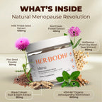 Her Bodhi Meno- Menopause Hormonal Balance for Women, Estrogen Soy Isoflavones Menopause Supplement for Women, Holy Basil, Ashwagandha, Black Cohosh Hot Flashes Menopause Relief (60 Capsules)