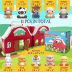 SpringFlower Toddler Toys for 1 2 3 Years Old Boys and Girls, Big Barn Toy with Farm Animal,Educational Montessori Toys, Farm Pretend Playset Toy, Christmas Birthday Gift for Toddler Baby Boys Girls